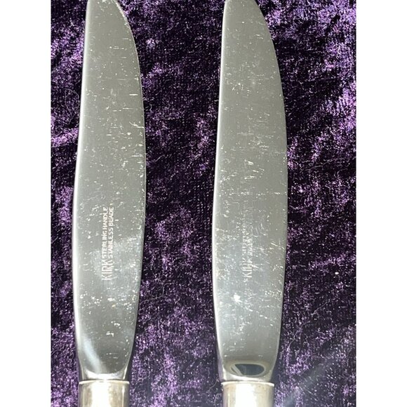 2 Sterling Silver Kirk & Son SIGNET 1958 Silverware Fork Dinner Flatware - Picture 5 of 8